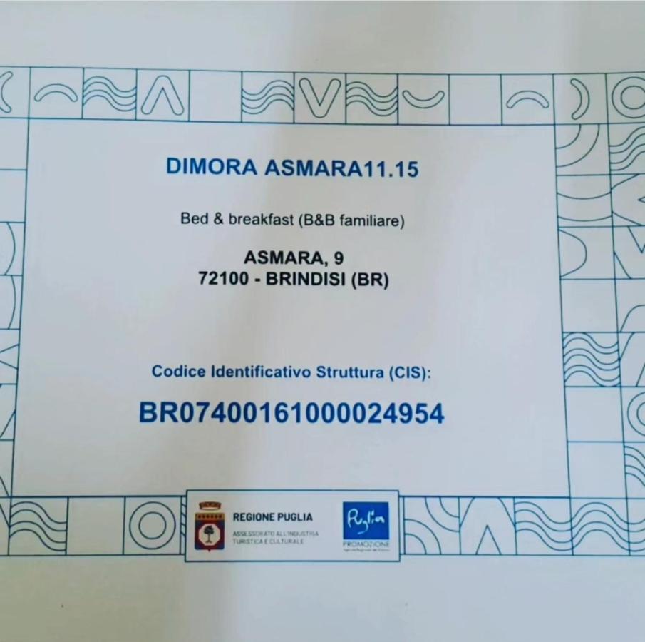 Dimora Asmara 11 15 Apartment Brindisi Ngoại thất bức ảnh